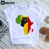 Africa Map Graphic Women T-shirts 2021 Summer Harajuku Female Tops Tee Girl White Printed Clothes Streetwear,Drop Ship 1 18062