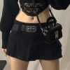 ALLNeon Pastel Goth Low Waist Black Micro Skirts Y2K Streetwear Pockets Patchwork A-line Skirt E-girl Aesthetics Outfits Zipper 1 18967