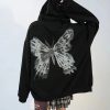 New Y2k Aesthetic Women Hip Hop Hoodies Butterfly Printed Zip-up Jacket Female Goth Harajuku Grunge Punk Streetwear Coat 1 18729